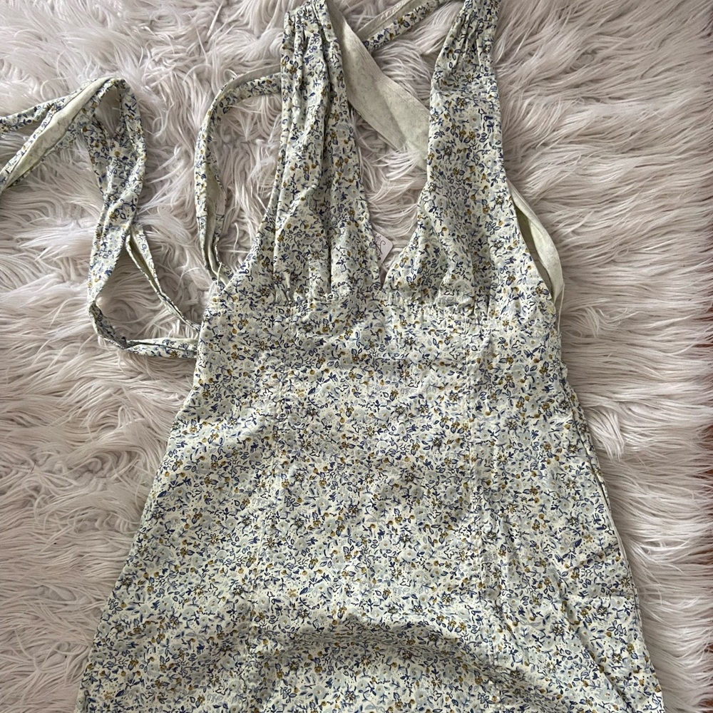 free people wrap backless dress, never worn